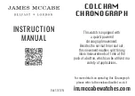 JAMES MCCABE COLCHAM Instruction Manual preview