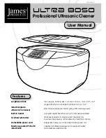 James products ULTRA 8050 User Manual предпросмотр