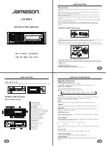 Preview for 1 page of Jameson JS-8500 Instruction Manual