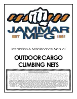 JAMMAR MFG OUTDOOR CARGO CLIMBING NETS Installation & Maintenance Manual preview