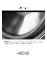 JAMO Amplifier AT101 Instructions preview