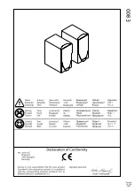 Preview for 1 page of JAMO E 800 Manual