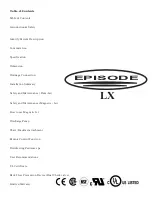 Preview for 2 page of j&a EPISODE LX User Manual