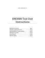 Jandel RM3000 Instructions Manual preview