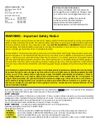 Preview for 2 page of J&J Amusements Bumper Boat 2014 Service Manual