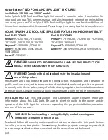 Preview for 2 page of J&J Electronics Color Splash Installation And Operation Manual