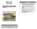 Preview for 2 page of J&J Global Patio Premier 203037BR Manual