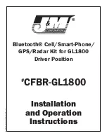 J&M Corporation CFBR-GL1800 Installation And Operation Instructions preview