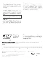 Preview for 4 page of J&M Corporation CFBR-GL1800 Installation And Operation Instructions