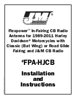 J&M Corporation Flexpower FPA-HJCB Installation And Instructions preview