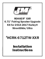 J&M Corporation HCRK-6712TW-XXR Installation Instructions preview