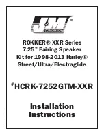 J&M Corporation HCRK-7252GTM-XXR Installation Instructions preview