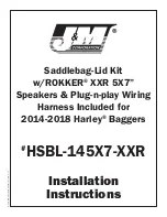 J&M Corporation HSBL-145X7-XXR Installation Instructions preview