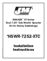 J&M Corporation HSWR-7252-XTC Installation Instructions preview