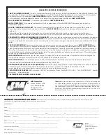 Preview for 4 page of J&M Corporation HSWR-7252-XTC Installation Instructions