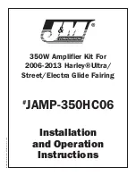 Preview for 1 page of J&M Corporation JAMP-350HC06 Assembly, Installation And Operation Instructions