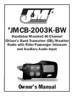 J&M Corporation JMCB-2003K-BW Owner'S Manual preview