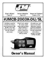 J&M Corporation JMCB-2003K-DU Owner'S Manual preview