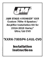 J&M Corporation STAGE-4 ROKKER XXR Installation Instructions Manual preview