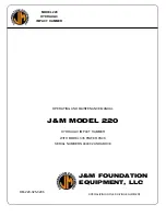 Preview for 1 page of J&M 220 Operating And Maintenance Manual