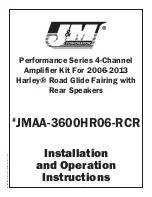 Предварительный просмотр 1 страницы J&M Performance JMAA-3600HR06-RCR Installation And Operation Instructions Manual