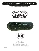 Preview for 1 page of J&M Storm Tracker Operator'S Manual