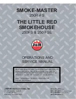 Предварительный просмотр 1 страницы J&R MANUFACTURING SMOKE-MASTER Operation And Service Manual