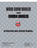 J&R Combo broiler Operation And Service Manual preview