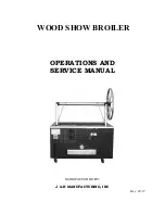 Предварительный просмотр 5 страницы J&R Wood Show Broiler Operation And Service Manual