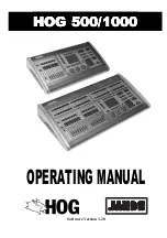 Предварительный просмотр 1 страницы Jands HOG 1000 Operating Manual