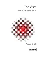 Предварительный просмотр 1 страницы Jands Vista I3 User Manual