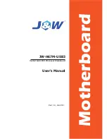 J&W JW-H67M-USB3 User Manual preview