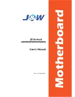 J&W Z77A-ProX User Manual preview