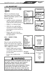 Preview for 41 page of Jandy Pro Series AquaLink RS OneTouch Control Systems Owner'S Manual
