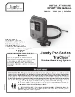 Jandy Pro Series TruClear Installation And Operation Manual preview