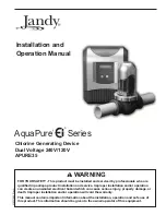 Jandy APURE35 Installation And Operation Manual preview