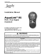 Jandy AquaLink R Installation Manual preview