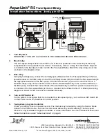 Jandy AquaLink RS Installation Instructions предпросмотр