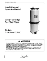 Jandy CJ200 Installation And Operation Manual предпросмотр