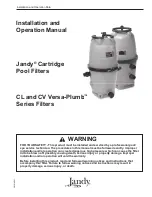 Preview for 1 page of Jandy CL Versa-Plumb Series Installation And Operation Manual