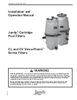 Preview for 1 page of Jandy CV Versa-Plumb Series Installation And Operation Manual