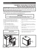 Preview for 1 page of Jandy EHE 220 Installation Instructions