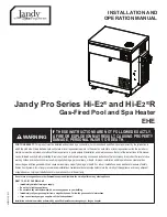 Предварительный просмотр 1 страницы Jandy HI-E2 Installation And Operational Manual