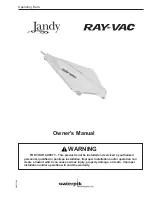 Предварительный просмотр 1 страницы Jandy JANDY RAY-VAC H0555100 Owner'S Manual