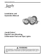 Jandy JandyColors JPL1230 Installation And Operation Manual preview