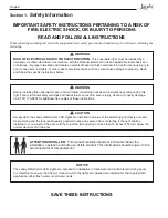 Preview for 4 page of Jandy R0474000 Operation Manual