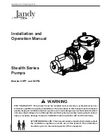 Jandy SHPF Installation And Operation Manual preview