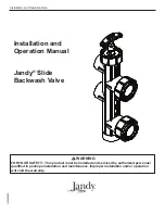 Preview for 1 page of Jandy Slide SVLV8 Installation And Operation Manual