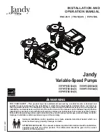 Preview for 1 page of Jandy VS PLUSHP 2.7 HP Installation And Operation Manual