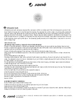 Preview for 2 page of JANE 40521 Quick Start Manual